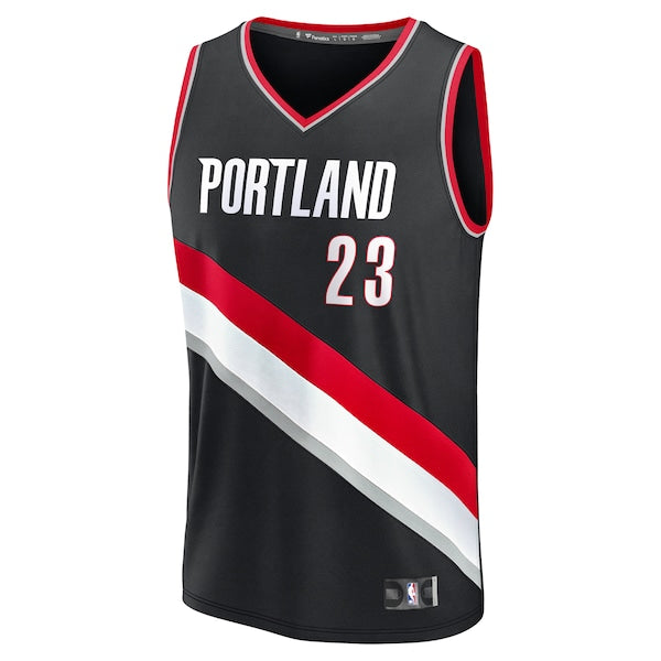 Donovan Clingan Portland Trail Blazers  2024 NBA Draft Fast Break Player Jersey - Icon Edition - Black