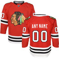 Chicago Blackhawks Youth Premier Custom Jersey - Red