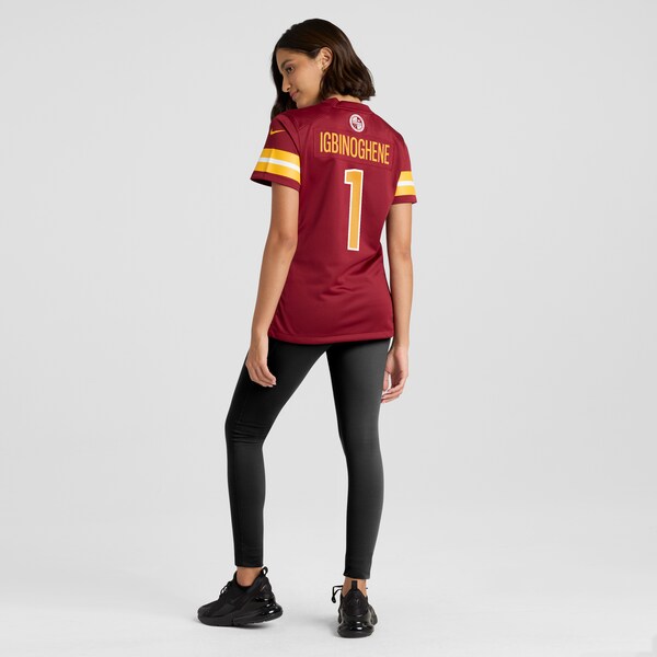 Noah Igbinoghene Washington Commanders Nike Women's  Game Jersey -  Burgundy