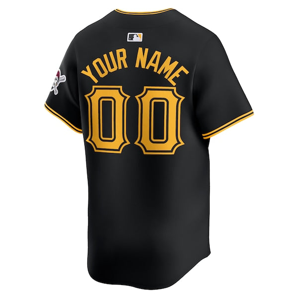 Pittsburgh Pirates Nike  Alternate Limited Custom Jersey – Black