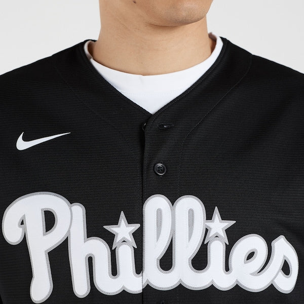 Bryce Harper Philadelphia Phillies Nike Lights Out Replica Player Jersey - Black