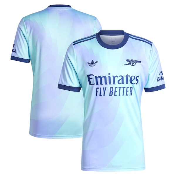 Arsenal adidas Originals 2024/25 Third Replica Jersey - Aqua