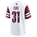 Kamren Curl Washington Commanders Nike Game Jersey - White/Black/Burgundy