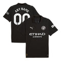 Manchester City Puma 2025/26 Away Replica Custom Jersey - Black/Light Blue/Green