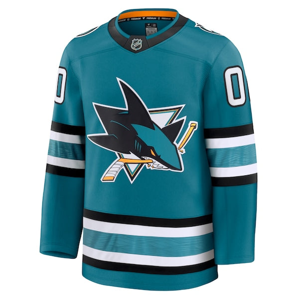 San Jose Sharks  Home Premium Custom Jersey - Teal