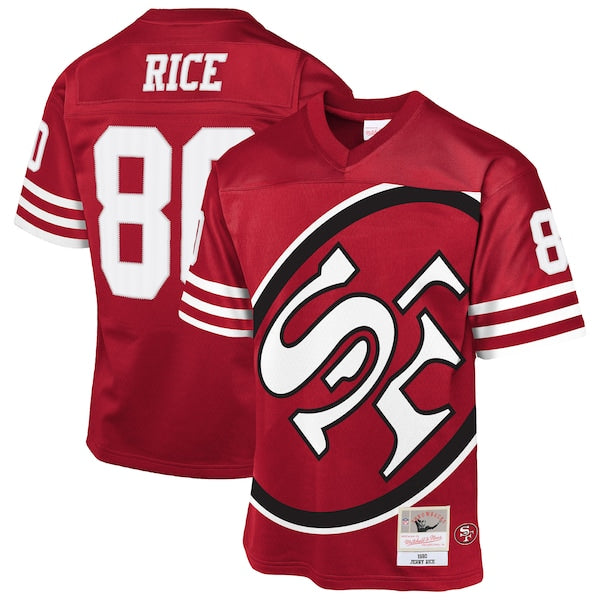 Jerry Rice San Francisco 49ers  Youth 1990 Throwback Fashion Jersey - Scarlet