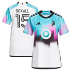 Michael Boxall Minnesota United FC adidas Women's 2024 The Northern Lights Kit Replica Jersey - White
