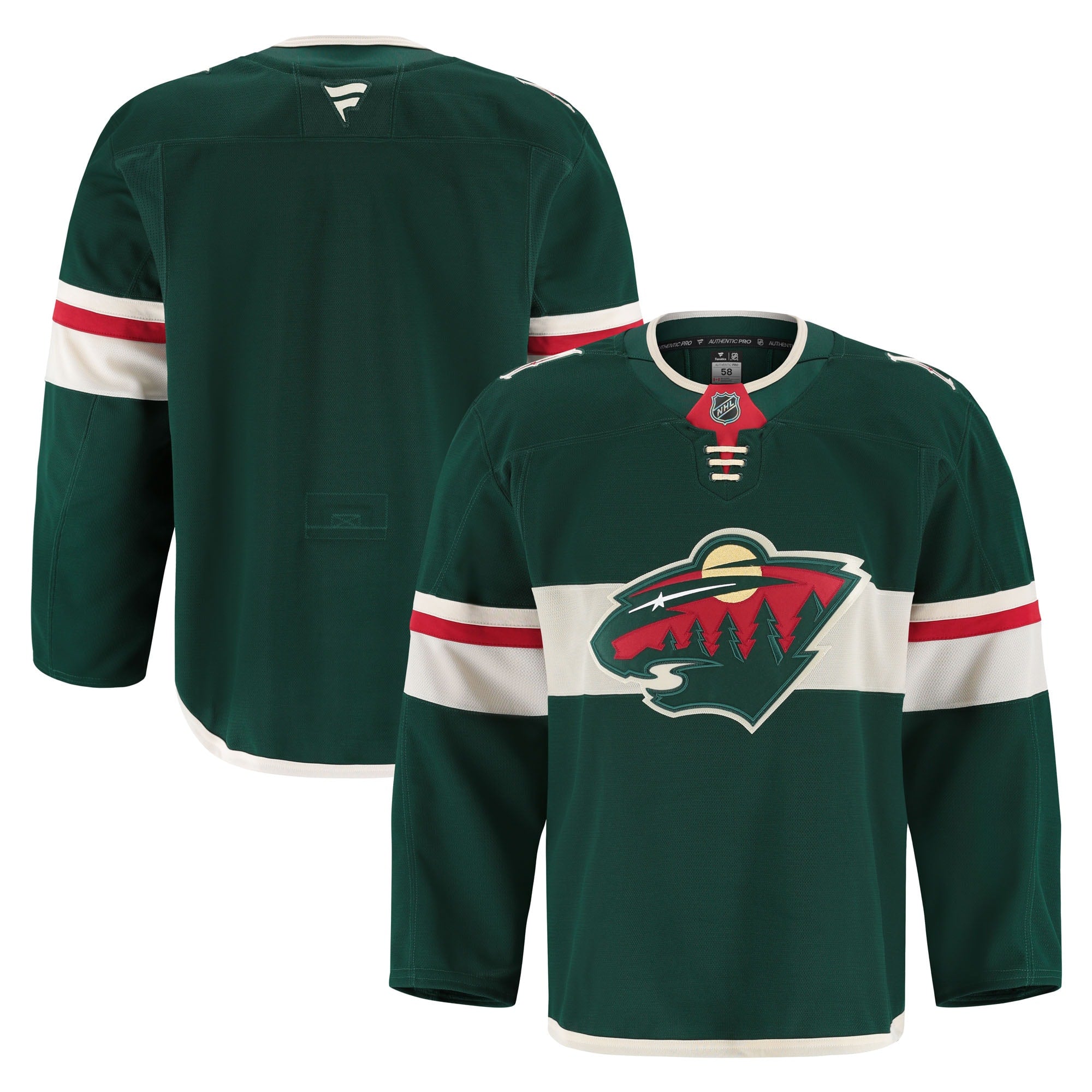 Minnesota Wild  25th Anniversary Authentic Pro Jersey - White/Green