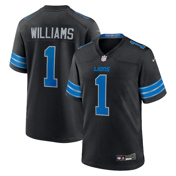 Jameson Williams Detroit Lions Nike 2nd Alternate Game Player Jersey - Black/Blue