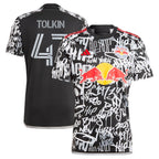 John Tolkin New York Red Bulls adidas 2024 Freestyle Replica Player Jersey - Black