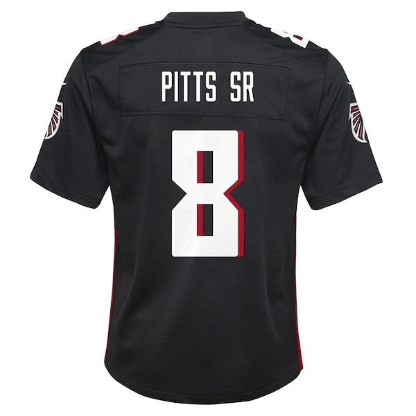 Kyle Pitts Sr. Atlanta Falcons Nike Youth Team Game Jersey - Black