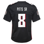Kyle Pitts Sr. Atlanta Falcons Nike Youth Team Game Jersey - Black