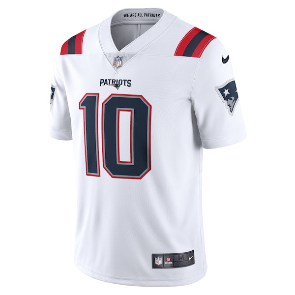 Mac Jones New England Patriots Nike Vapor Limited Jersey - White/Navy