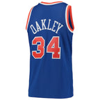 Charles Oakley New York Knicks Hardwood Classics Swingman Jersey - Blue