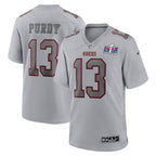 Brock Purdy San Francisco 49ers Nike Super Bowl LVIII Atmosphere Fashion Game Jersey - Gray