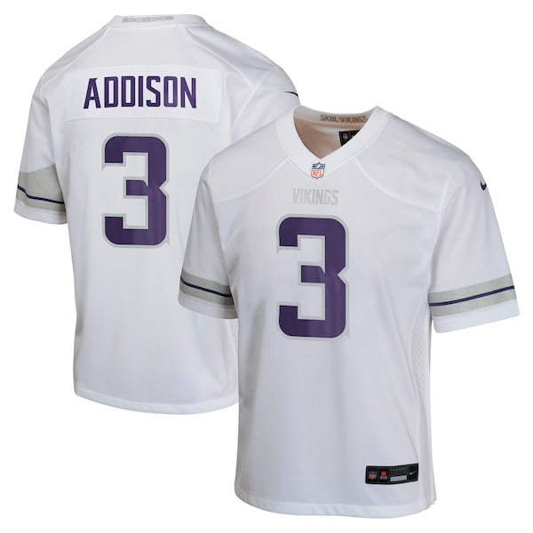 Jordan Addison Minnesota Vikings Nike Youth Alternate Game Jersey -  White