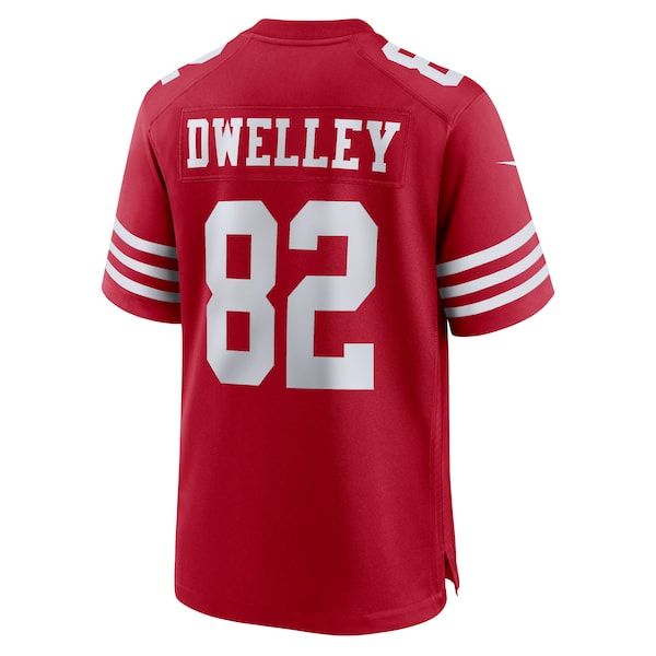 Ross Dwelley San Francisco 49ers Nike Team Game Jersey -  Scarlet