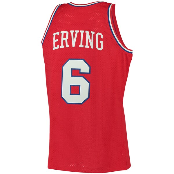 Julius Erving Philadelphia 76ers 1982/83 Big & Tall Hardwood Classics Swingman Jersey - Red