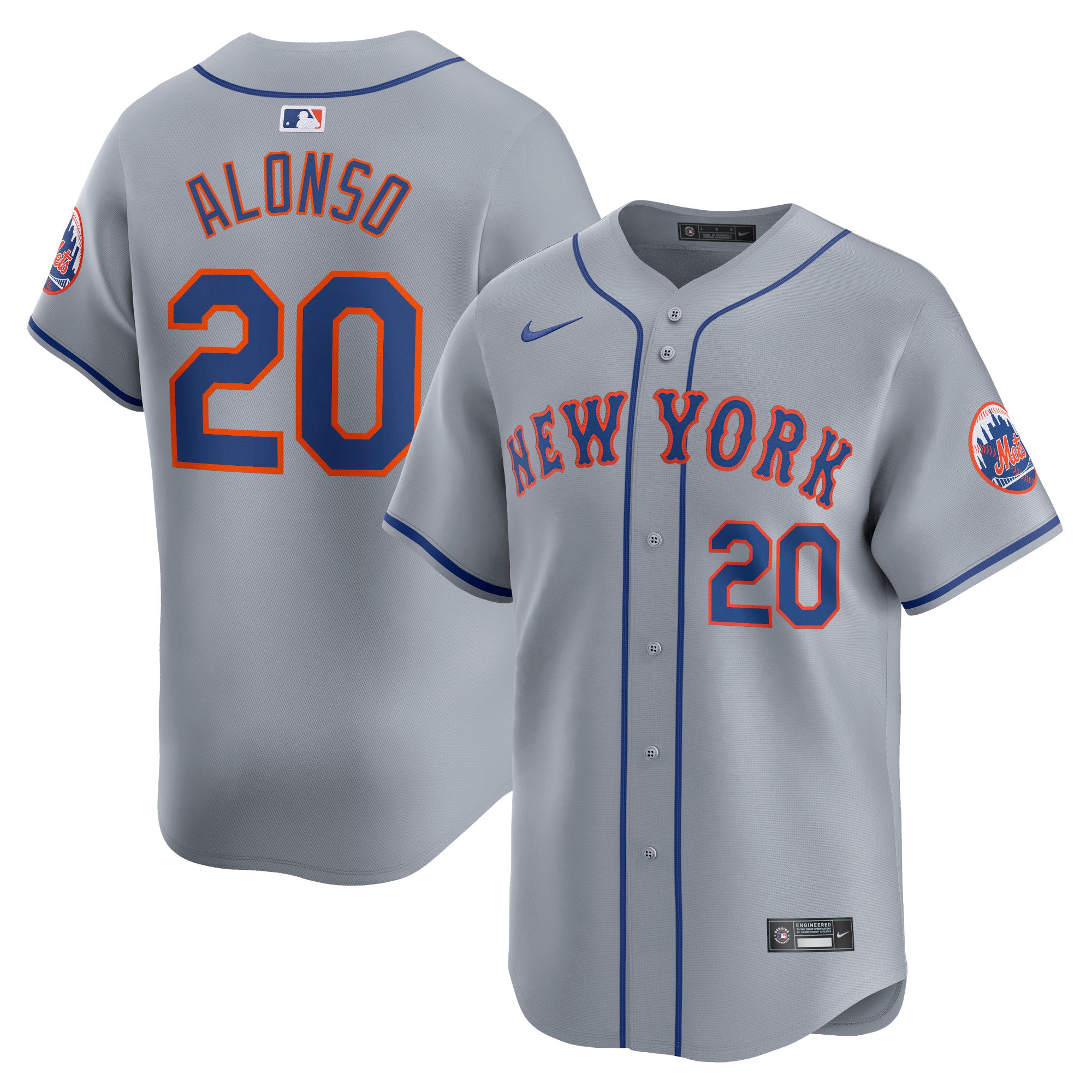 Pete Alonso New York Mets Nike Home Limited Player Jersey - White/Gray