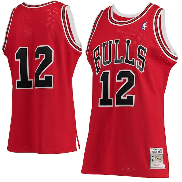 Michael Jordan Chicago Bulls 1989/90 Hardwood Classics Authentic Jersey - Red