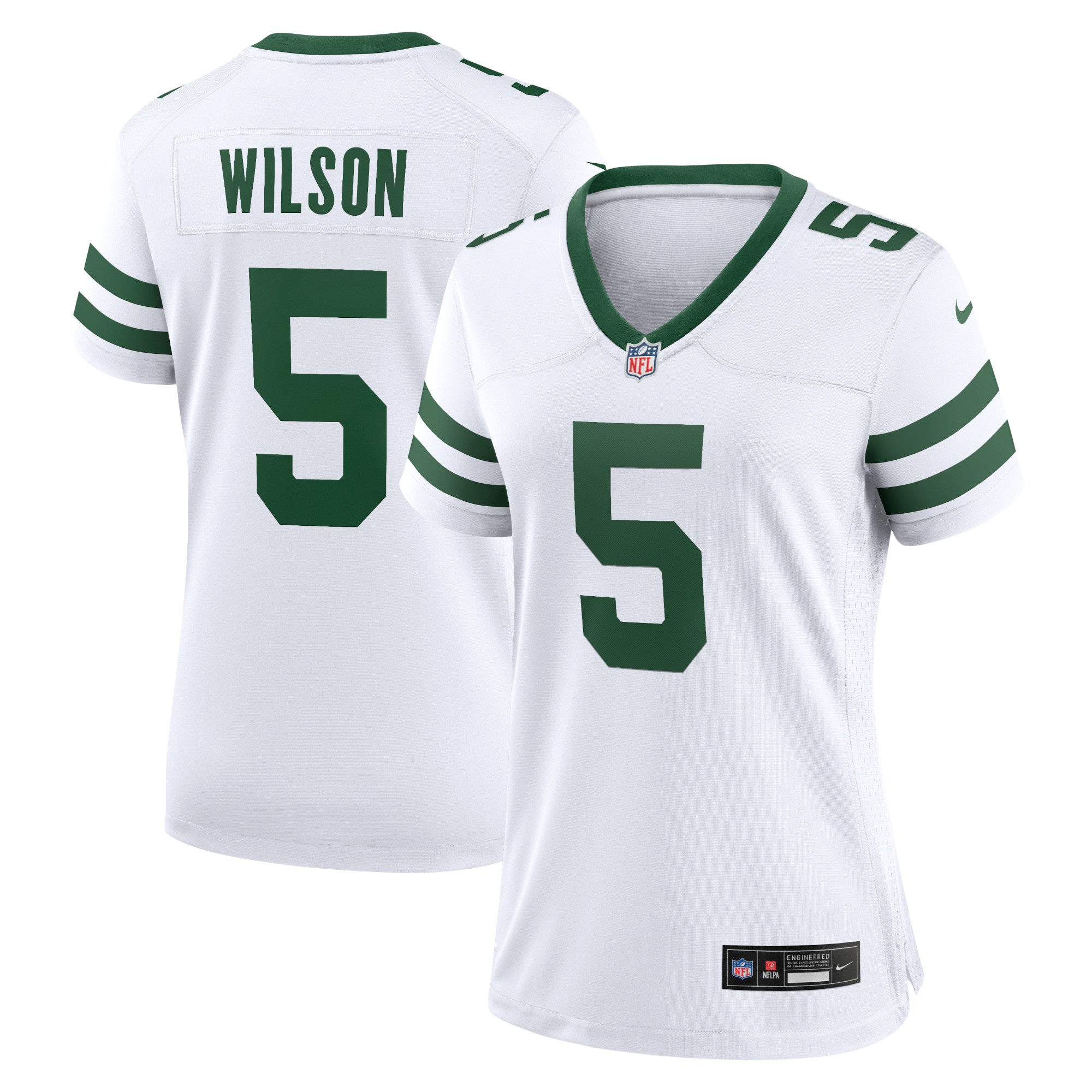 Garrett Wilson New York Jets Nike Women's Alternate Game Jersey - Legacy Black/Green/White
