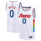 Tyrese Maxey Philadelphia 76ers  2024/25 Fast Break Player Jersey - City Edition - White