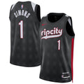 Anfernee Simons Portland Trail Blazers Nike Unisex 2024/25 Swingman Player Jersey - City Edition - Black
