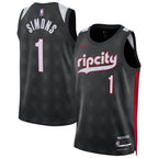 Anfernee Simons Portland Trail Blazers Nike Unisex 2024/25 Swingman Player Jersey - City Edition - Black