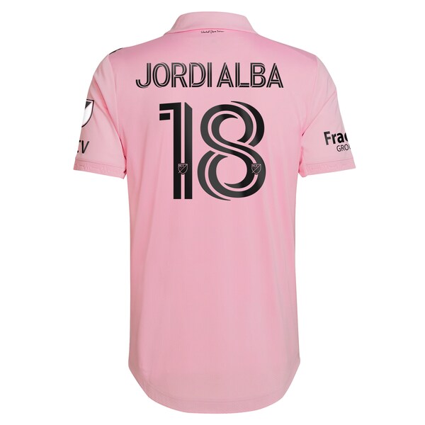 Jordi Alba Ramos Inter Miami CF adidas 2024 The Heart Beat Kit Authentic Player Jersey - Pink