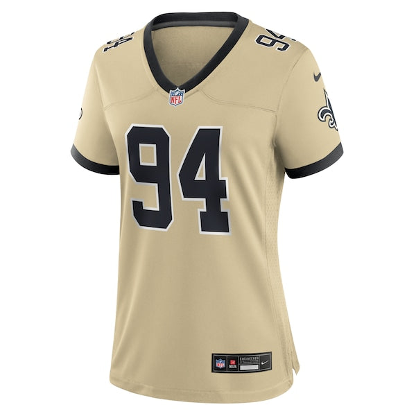 Cameron Jordan New Orleans Saints Nike Women's Gameday Golds Alternate Game Player Jersey - Gold