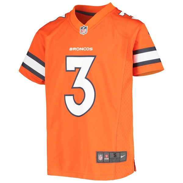 Russell Wilson Denver Broncos Nike Youth Game Jersey - Orange/Navy/White