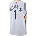 Zion Williamson New Orleans Pelicans Nike 2019/2020 Swingman Jersey - Association Edition - White/Navy
