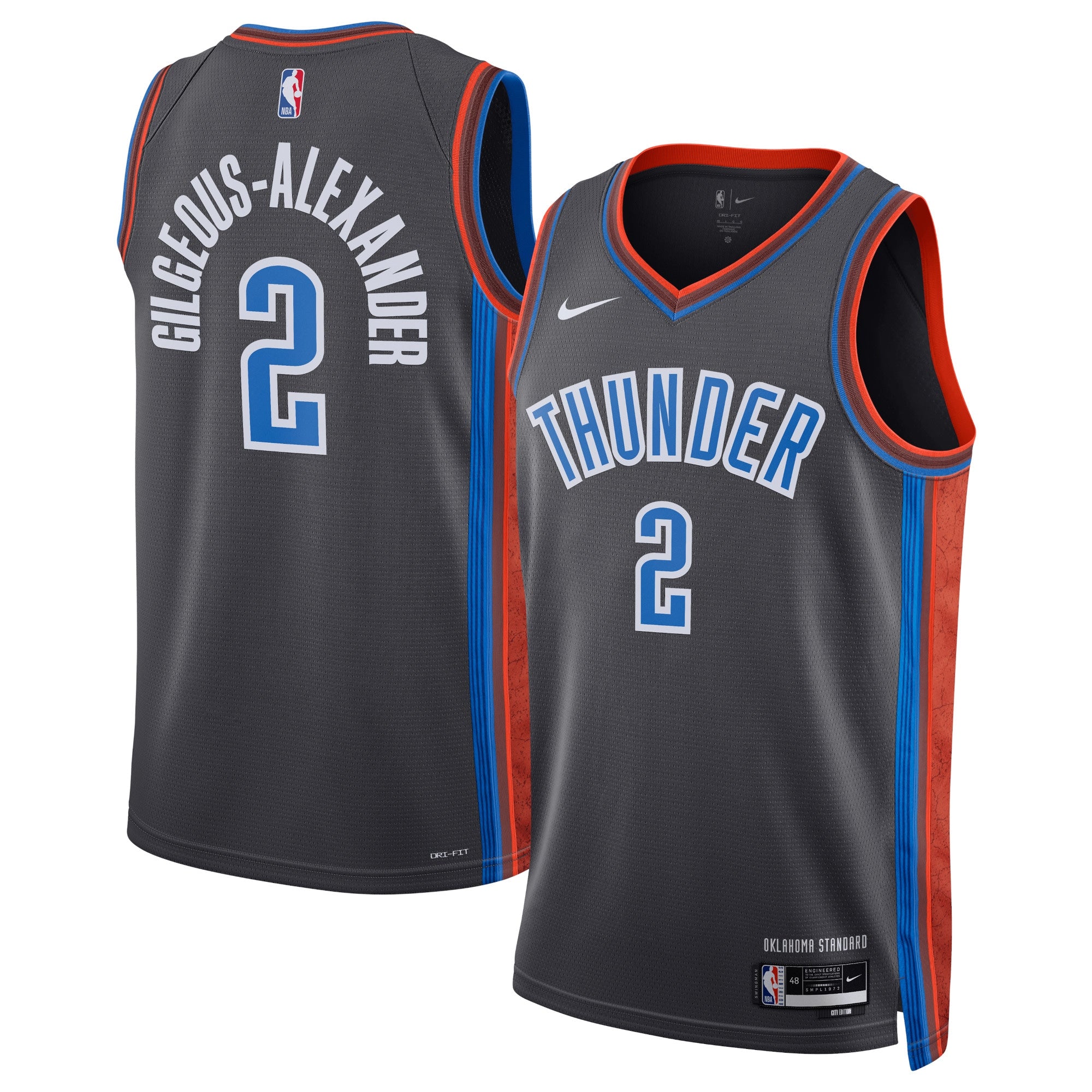 Shai Gilgeous-Alexander Oklahoma City Thunder Nike Unisex Swingman Jersey - Icon Edition - Gray