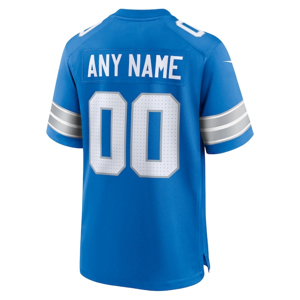 Detroit Lions Nike Custom Game Jersey - Blue