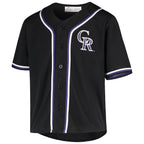 Youth Black Colorado Rockies MLB Team Jersey