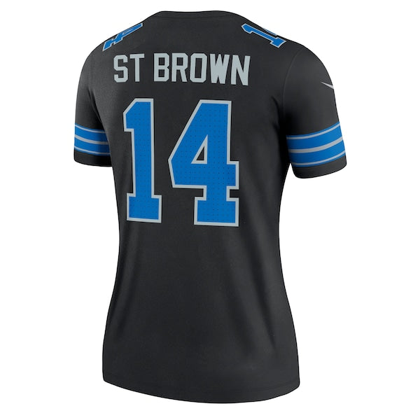 Amon-Ra St. Brown Detroit Lions Nike Women's Legend Jersey - Black