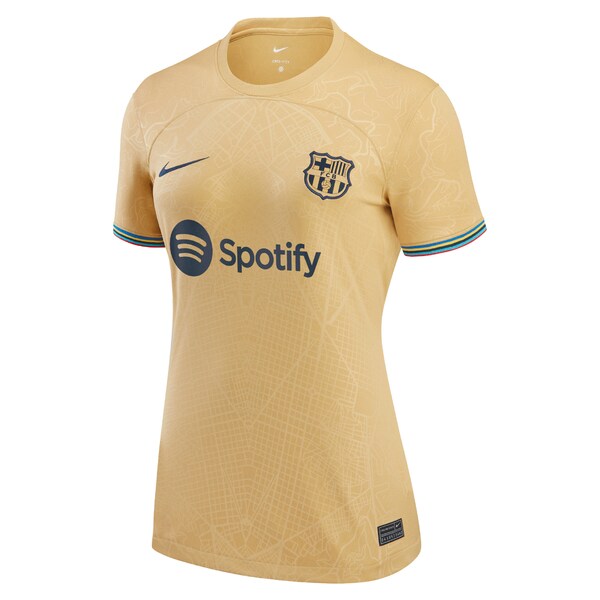 Frenkie de Jong Barcelona Nike Women's 2022/23 Away Replica Player Jersey - Yellow