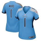 Cameron Ward Tennessee Titans Nike Women's 2025 NFL Draft First Round Pick  Game Jersey - Light Blue/Navy