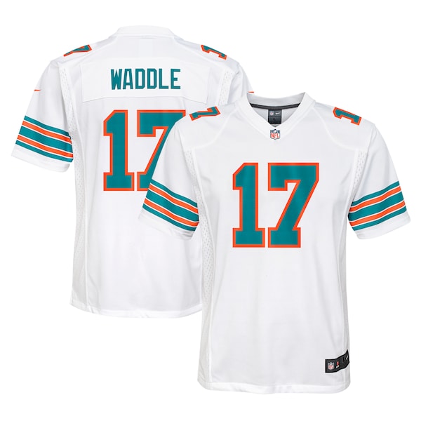 Jaylen Waddle Miami Dolphins Nike Youth Alternate Player Game Jersey - White