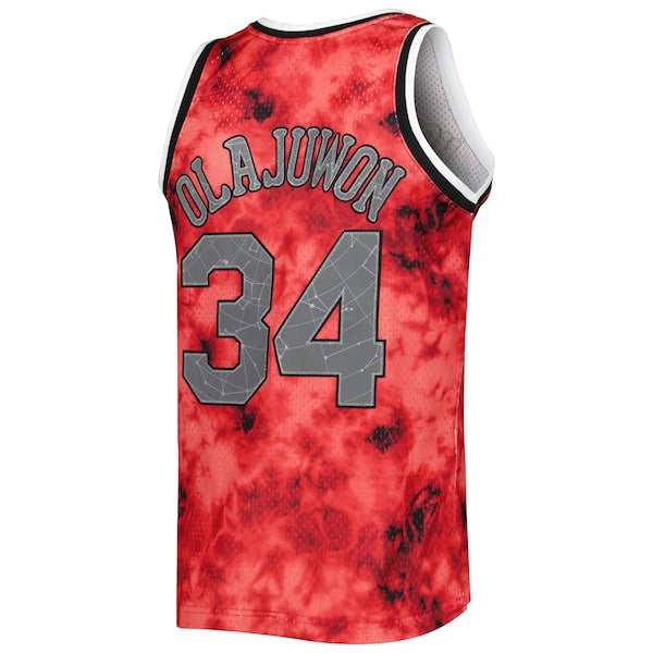 Hakeem Olajuwon Houston Rockets 1993/94 Galaxy Swingman Jersey - Red