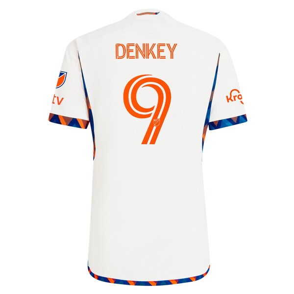 Kévin Denkey FC Cincinnati adidas 2024 The Canvas Kit Authentic Player Jersey - White