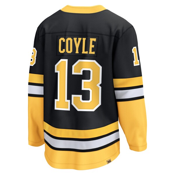 Charlie Coyle Boston Bruins  100th Anniversary Premier Breakaway Player Jersey - Black
