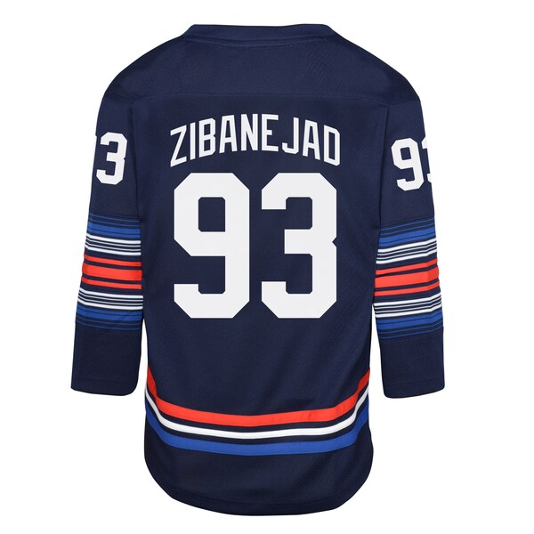 Mika Zibanejad New York Rangers Youth Alternate Replica Player Jersey - Navy