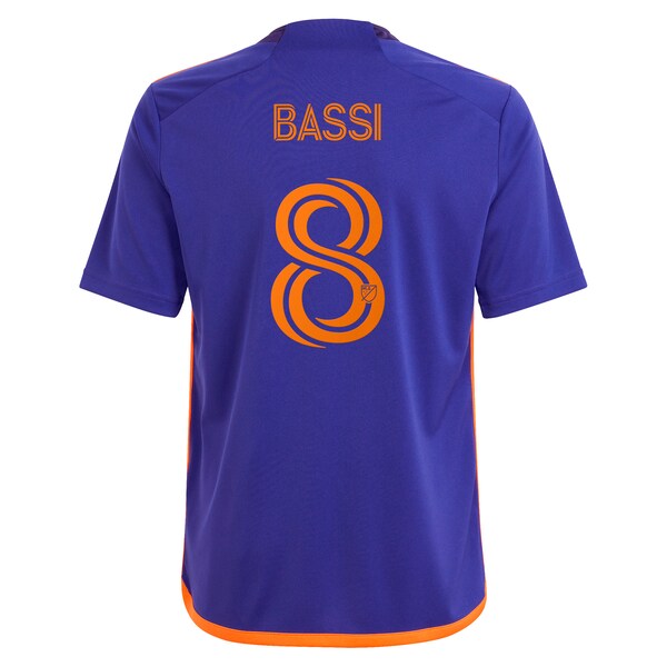 Amine Bassi Houston Dynamo FC adidas Youth 2024 Still Holdin' Replica Player Jersey – Purple