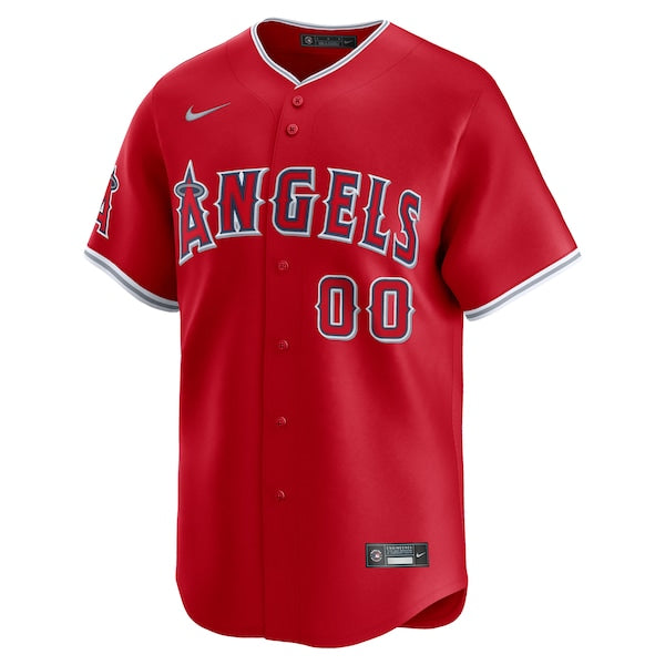 Los Angeles Angels Nike Alternate Limited Custom Jersey - Red/White
