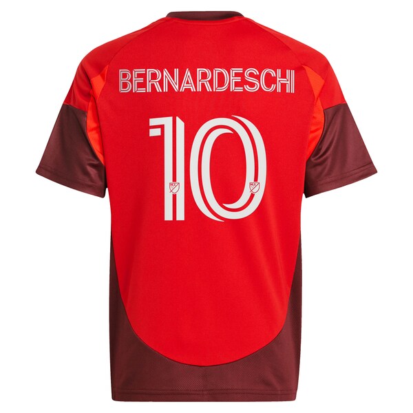 Federico Bernardeschi Toronto FC adidas Youth 2025 Club Kit Replica Player Jersey - Red