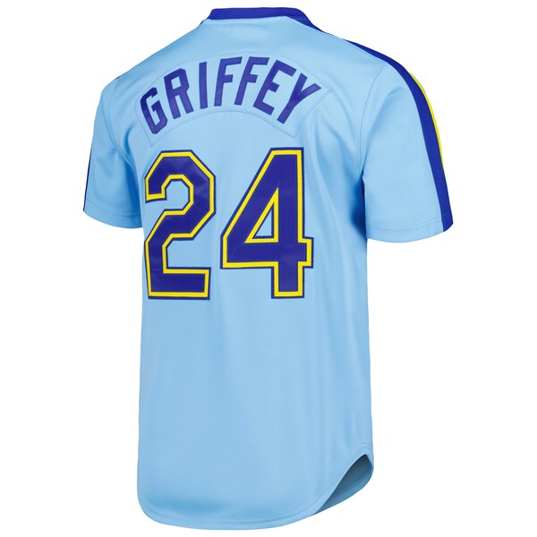 Men's Seattle Mariners Ken Griffey Jr.  Light Blue Cooperstown Collection Authentic Jersey
