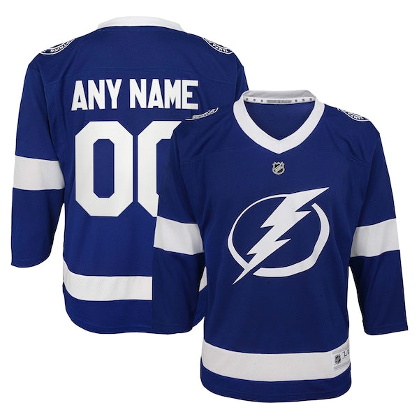 Tampa Bay Lightning Youth Replica Custom Jersey - Blue