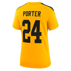 Joey Porter Jr. Pittsburgh Steelers Nike Women's Alternate 1933 Throwback Game Jersey - Gold