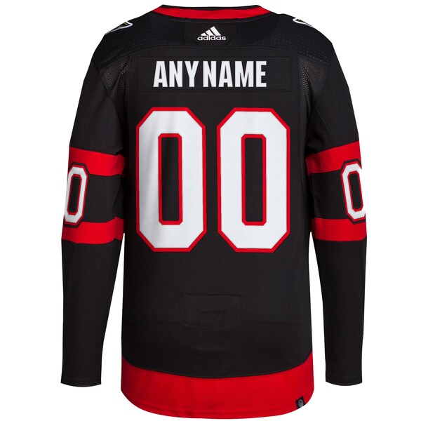 Ottawa Senators adidas  Home  Primegreen Authentic Custom Jersey - Black